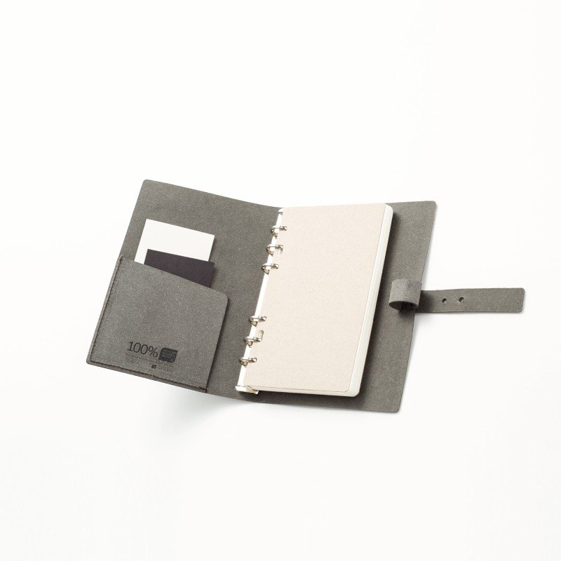 Lakange Notizbuch aus recyceltem Leder