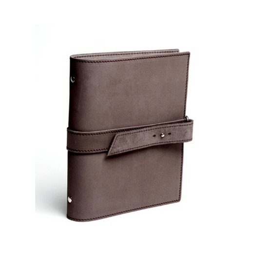 Lakange Notizbuch "Boucle" aus Leder