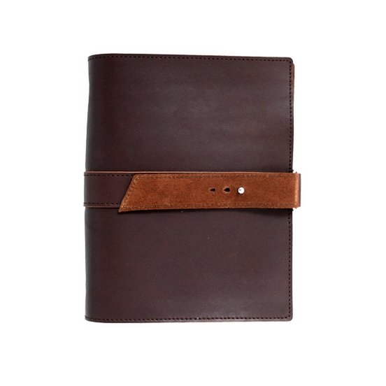 Lakange Notizbuch "Boucle" aus Leder