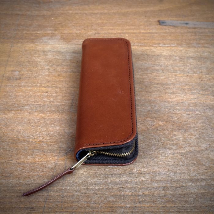 And Sons Stift-Etui schmal Nappa vegetabil