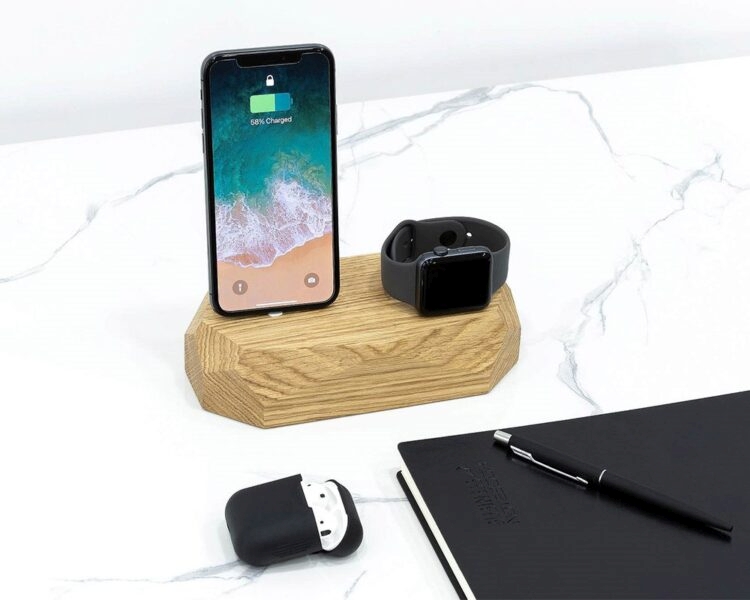 Oakywood Kombiladestation für iPhone und Apple Watch