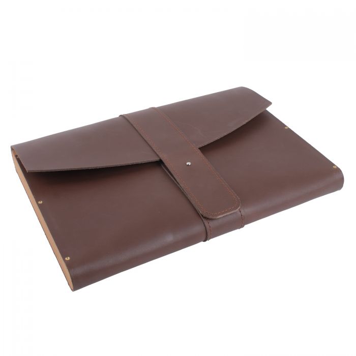 And Sons Messengerbag Dickleder mit Echtholzleiste