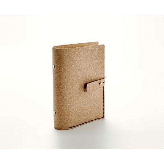Lakange Notizbuch aus recyceltem Leder