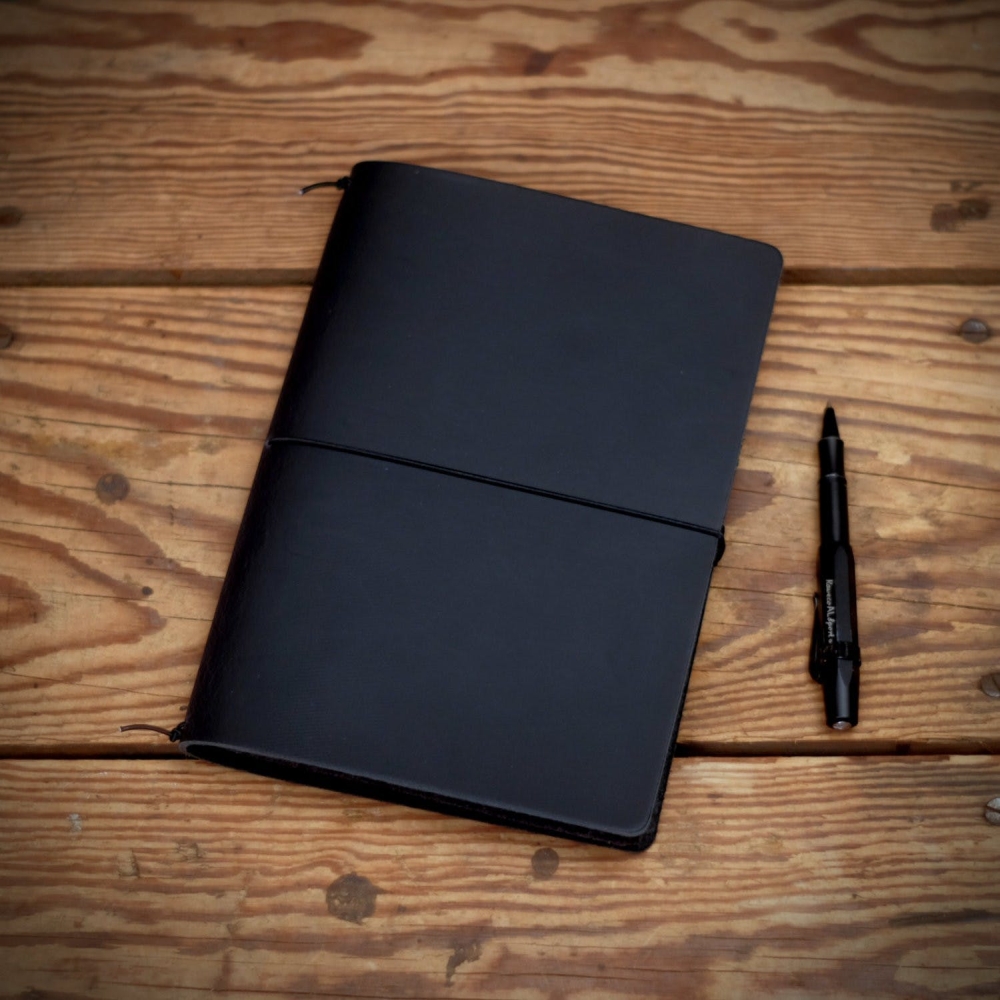 And Sons Logbuch - Ledernotizbuch Set A5