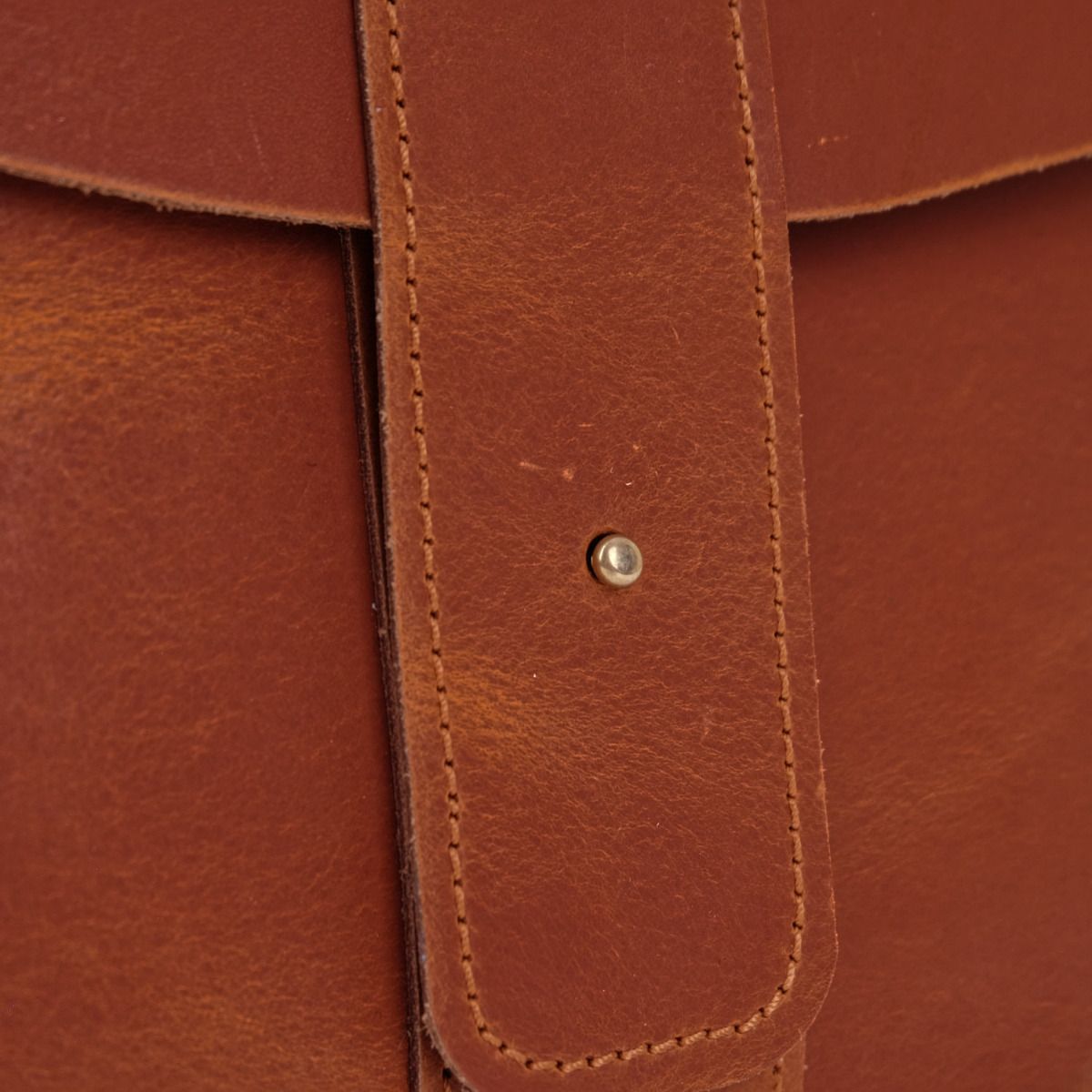 And Sons Messengerbag Dickleder mit Echtholzleiste